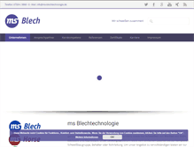 Tablet Screenshot of ms-blechtechnologie.de